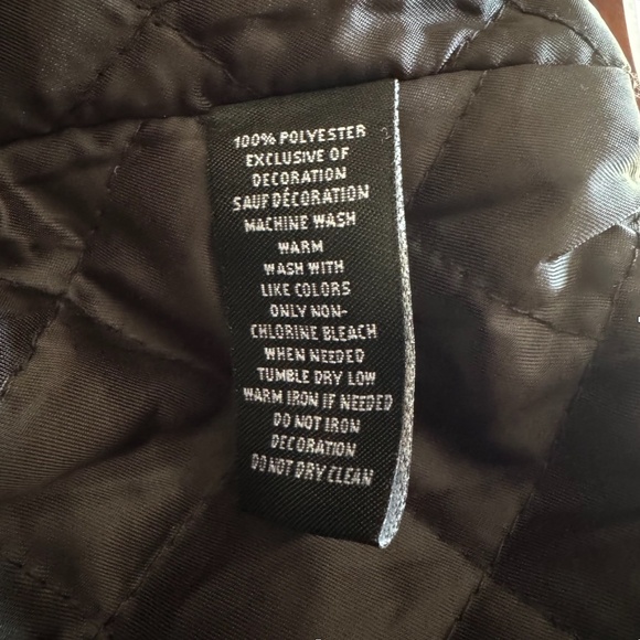 RokuStudio Hood Morning Navy and White Varsity Jacket Size Medium NWT - Picture 12 of 14